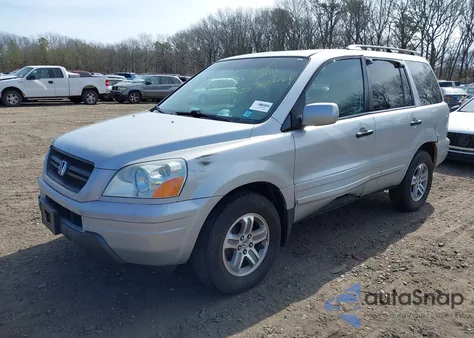 2005 Honda Pilot Ex-L из США, поврежденный, VIN 2HKYF18725H502429